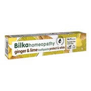 Bilka Homeopathy, pasta do zębów, Ginger and Lime, bez fluoru, 75 ml