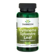 Swanson Gymnea Sylvestre, 400 mg, kapsułki, 100 szt.