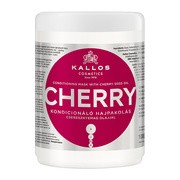 Kallos Kjmn, maska kondycjonująca do włosów suchych i rozdwajających się, Cherry, 1000 ml