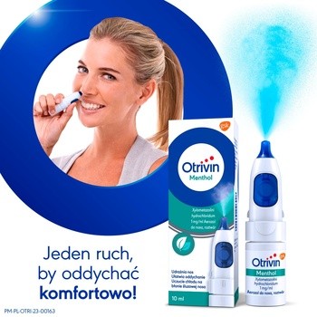 Otrivin Menthol, 1 mg/ml, aerozol do nosa, 10 ml
