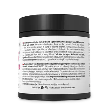 Skill Nutrition KSM-66 Ashwagandha, kapsułki, 90 szt.