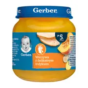 Gerber, indyk z dynią i ziemniaczkami, 5 m+, 125 g