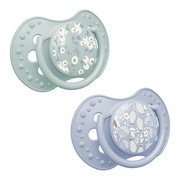 Lovi, smoczek silikonowy dynamiczny, Blossom Blue, 0-3 m, 2 szt.