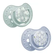 Lovi, smoczek silikonowy dynamiczny, Blossom Blue, 0-3 m, 2 szt.