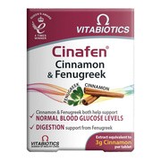 Vitabiotics Cinafen Cinnamon and Fenugreek, tabletki, 60 szt.
