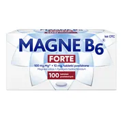 Magne B6 Forte, 100 mg+10 mg, tabletki powlekane,100 szt.