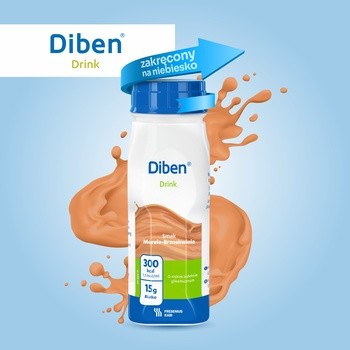 Diben Drink, płyn o smaku morela-brzoskwinia, 4 x 200 ml