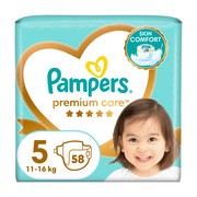 Pampers Premium Care 5 (11−16 kg), pieluszki jednorazowe, 58 szt.