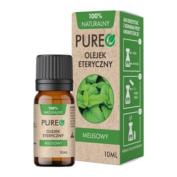 Pureo, naturalny olejek eteryczny, Melisowy, 10 ml