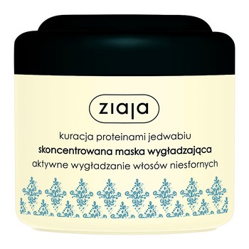 Ziaja, kuracja proteinami jedwabiu, wygładzająca maska do włosów, 200 ml