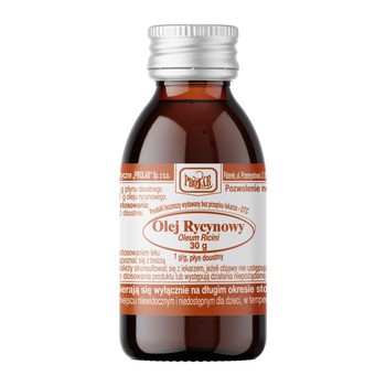 Olej rycynowy, Oleum Ricini, płyn doustny, 30 g (Prolab)