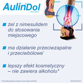 AulinDol, 30 mg/g, żel,  50 g, tuba