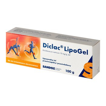 Diclac Lipogel, 10 mg/g, żel, 100 g