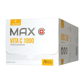 Max Vita C 1000, Kapsułki, 15 Szt. X 20 Opakowań (box) - Aptelia.pl