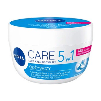 Nivea Care, lekki krem odżywczy do twarzy 5w1, 100 ml