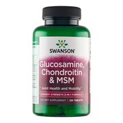 Swanson Glukozamina Chondroityna & MSM, tabletki, 120 szt.