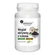 Aliness Węgiel aktywny z kokosa, kapsułki, 100 szt.