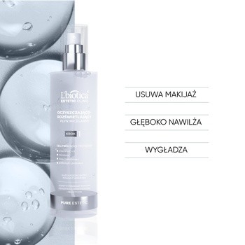 L`Biotica Estetic Clinic, oczyszczająco - rozświetlajacy, płyn micelarny, 200 ml