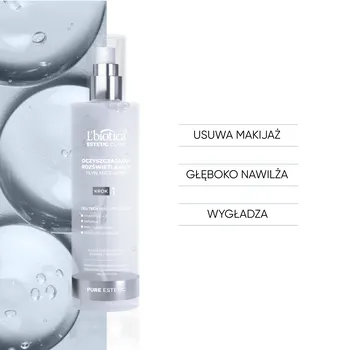 L`Biotica Estetic Clinic, oczyszczająco - rozświetlajacy, płyn micelarny, 200 ml