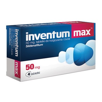 Inventum Max, 50 mg, tabletki do rozgryzania i żucia, 4 szt.