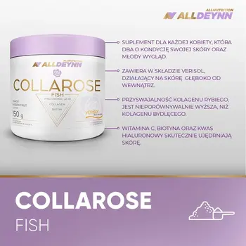 Allnutrition ALLDEYNN CollaRose Fish, smak mango-marakuja, proszek, 150 g