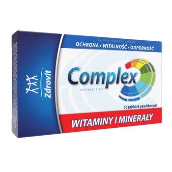 Zdrovit Complex Witaminy i Minerały, tabletki powlekane, 56 szt.