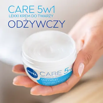 Nivea Care, lekki krem odżywczy do twarzy 5w1, 100 ml