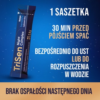 Humana benelife TriSen Night Complex, proszek 2,4 g, 24 saszetki