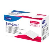 Soft-Zellin, waciki nasączone alkoholem izopropylowym, 60 mm x 30 mm, 100 szt.