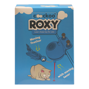 Coockoo Roxy Laser Toy, elektroniczna zabawka laserowa dla kota, niebieski, 1 szt.