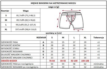 Masmi Men Organic Care, Bokserki męskie na nietrzymanie moczu, rozmiar L, 1 szt.
