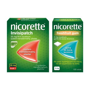 Nicorette FreshFruit Gum, 2 mg, guma do żucia, 105 szt.