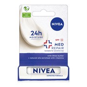 Nivea Med Repair, pielęgnująca pomadka do ust SPF 15, 4,8 g