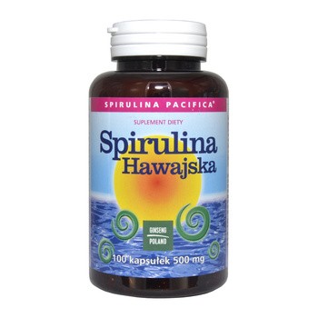 Spirulina Hawajska, 500 mg, kapsułki, 100 szt.