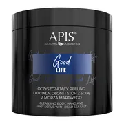 Apis Good Life, peeling do ciała, dłoni i stóp z solą z Morza Martwego, 700 g