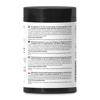 Skill Nutrition Magnesium Citrate + B6, kapsułki twarde, 90 szt.