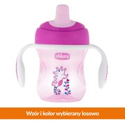 Chicco, Kubek niekapek ze średnio twardym ustnikiem, różowy, 200 ml, 6 m+, 1 szt.