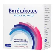 Borówkowe, krople do oczu, 0,4 ml, 20 minimsów