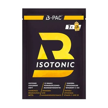 B-PAC Isotonic, pomarańcza i mandarynka, proszek, 35 g