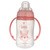 Canpol Babies, kubek treningowy Cute Animlas, 320 ml, róż, 1 szt.