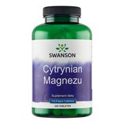 Swanson Cytrynian magnezu, tabletki, 240 szt.