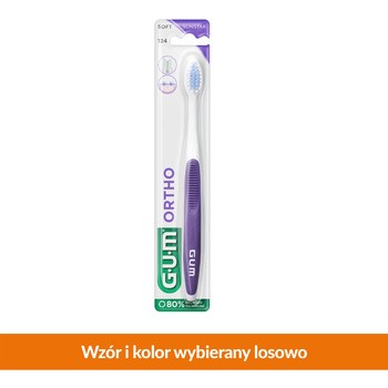 Gum Ortho, szczoteczka do zębów, ortodontyczna, 1 szt.