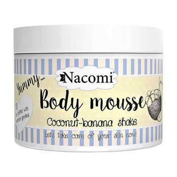 Nacomi, mus do ciała, kokosowo-bananowy shake, 180 ml