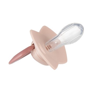 Canpol Babies Gold, smoczek silikonowy Light touch, symetryczny 6-18 m, różowy, 2 szt.