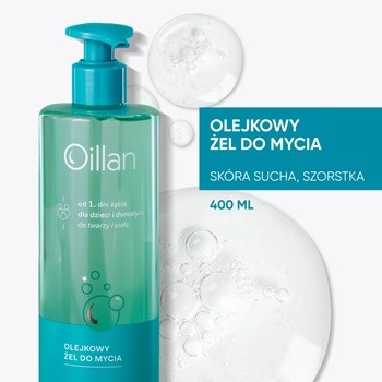 Oillan, olejkowy żel do mycia, 400 ml