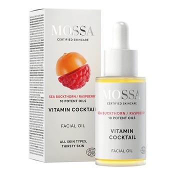 Mossa, multiwitaminowy olejek do twarzy z rokitnikiem i maliną, 30 ml