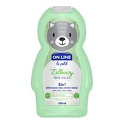 On Line, żel 3w1 do ciała, twarzy i włosów o zapachu owocowych żelków, 350 ml