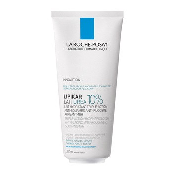 La Roche-Posay Lipikar Lait Urea 10%, nawilżające mleczko do ciała z 10% mocznikiem, 200 ml