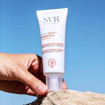 SVR Cicavit+ Creme SPF 50+, krem kojąco-regenerujący z bardzo wysoką ochroną przeciwsłoneczną, 40 ml
