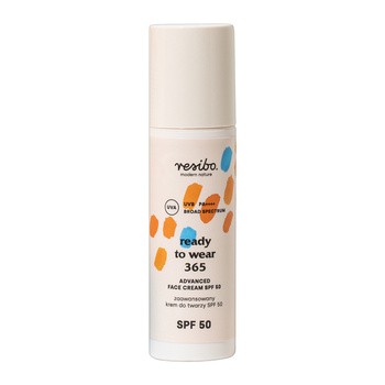 Resibo, Ready to Wear 365, zaawansowany krem do twarzy SPF 50, 50 ml